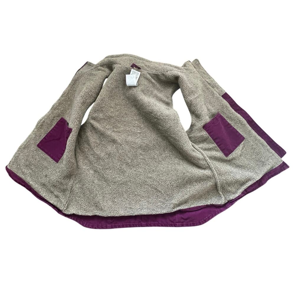 Carhartt Purple Sherpa Lined Duck Canvas Women Vest Size L - Picture 12 of 13